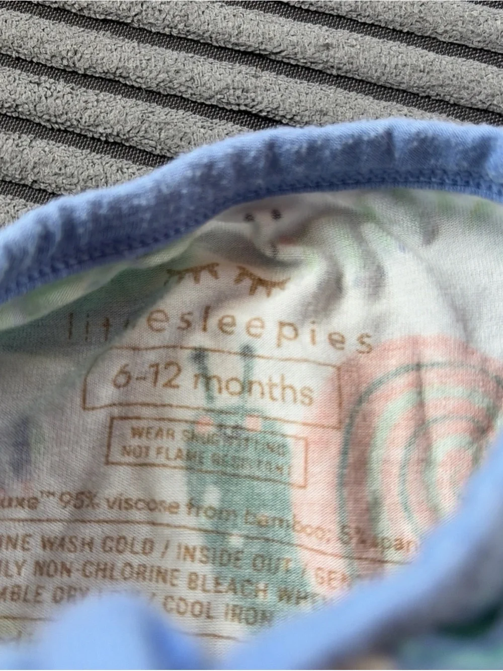 Little Sleepies Shorty Zippy Bundle Unisex Ocean Caterpillar Succulents 6-12 Mo